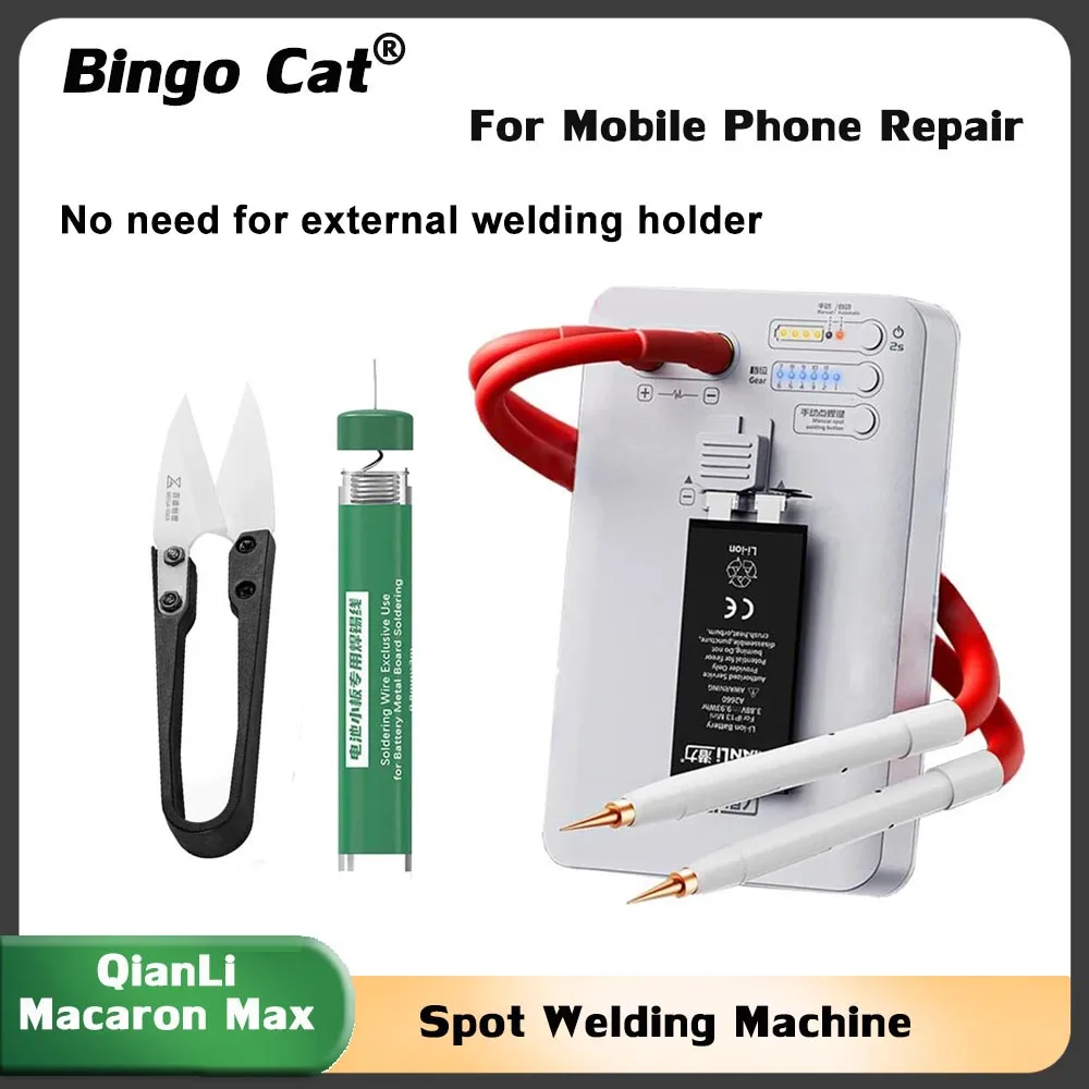 Qianli NEW Macaron 2S Spot Welder No Need for External Welding Holder Portable Phone Battery Flex Cable Repair Soldering Machine