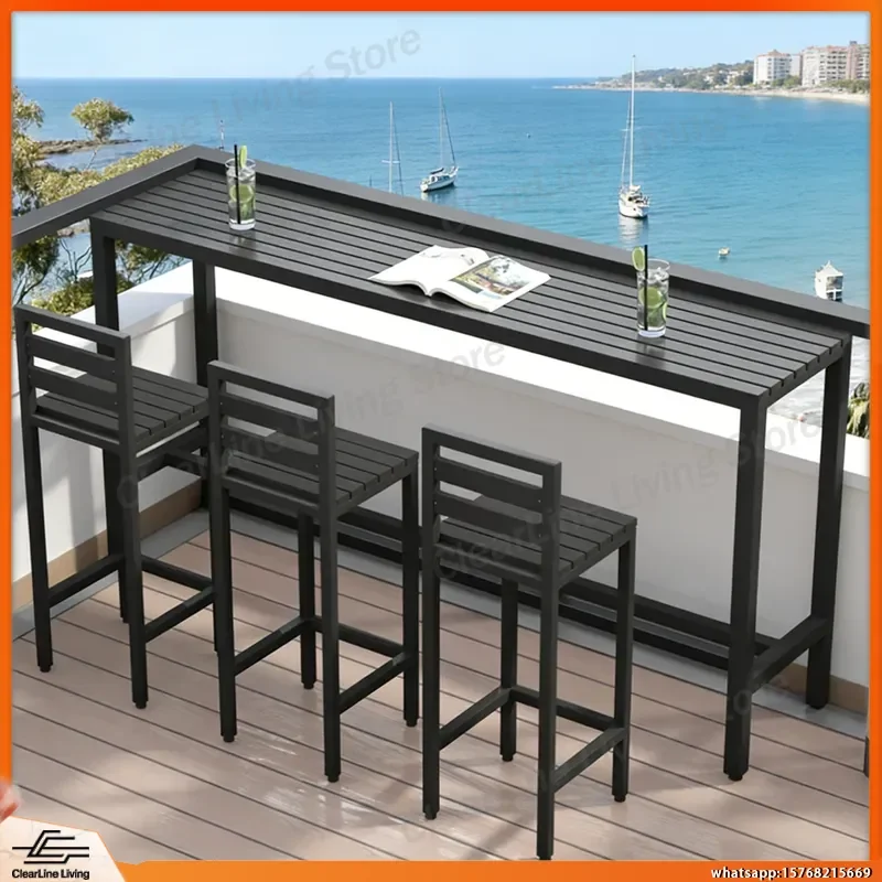 set-moderno-da-esterno-con-3-sedie-alte-e-tavolo-lungo-per-balcone-vista-mare-patio-sala-da-pranzo-cucina-casa