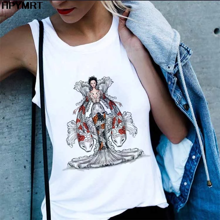 Summer Sexy Vest Pisces Girl Printed New Tank Tops Women Fashion Fun constellation Graphic Lady Streetwear Female Sleeveless Top