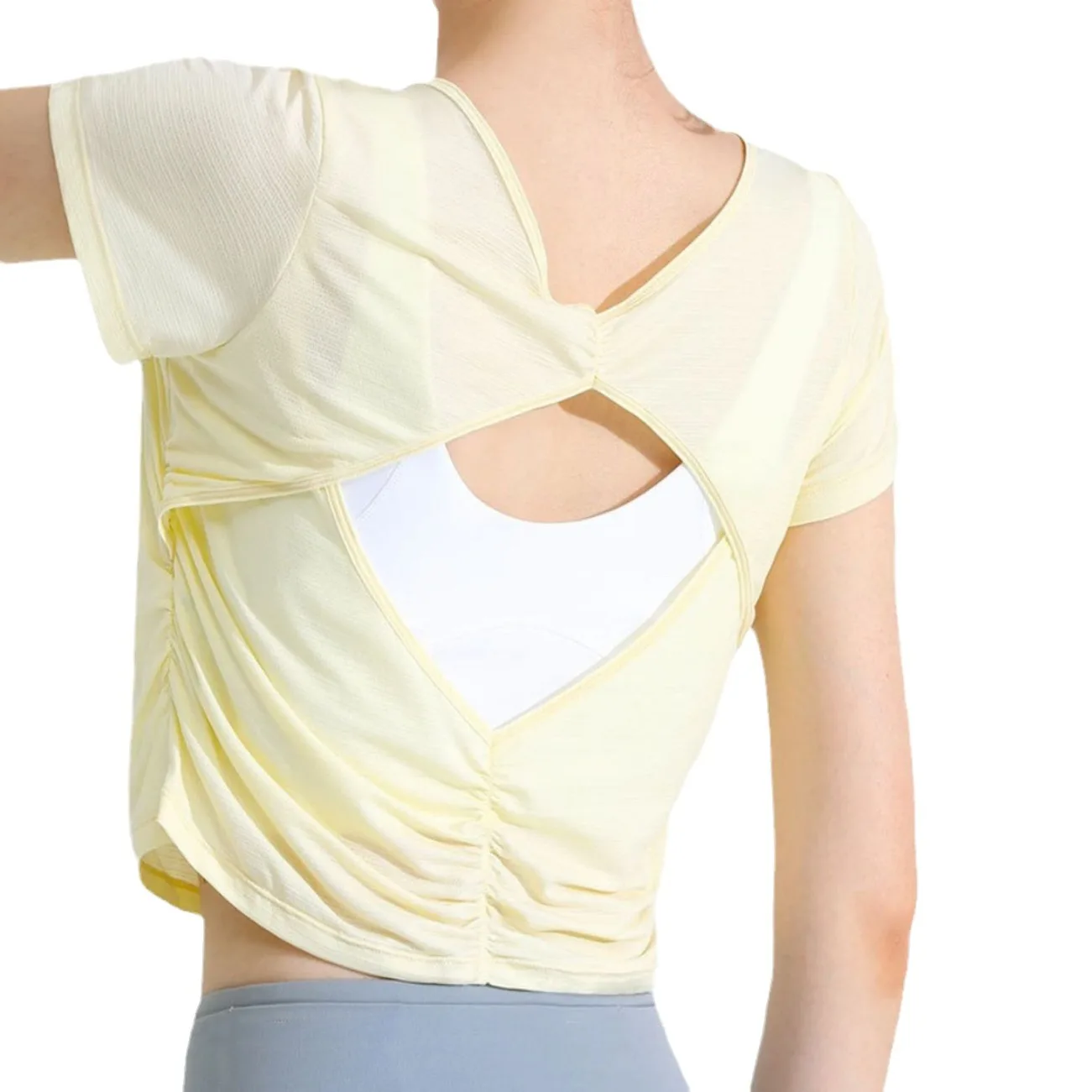 Cooling Fitness Top for Women: Breathable, Short-Sleeve, Lightweight Yoga Top, Running and Sports T-Shirt, Summer Top