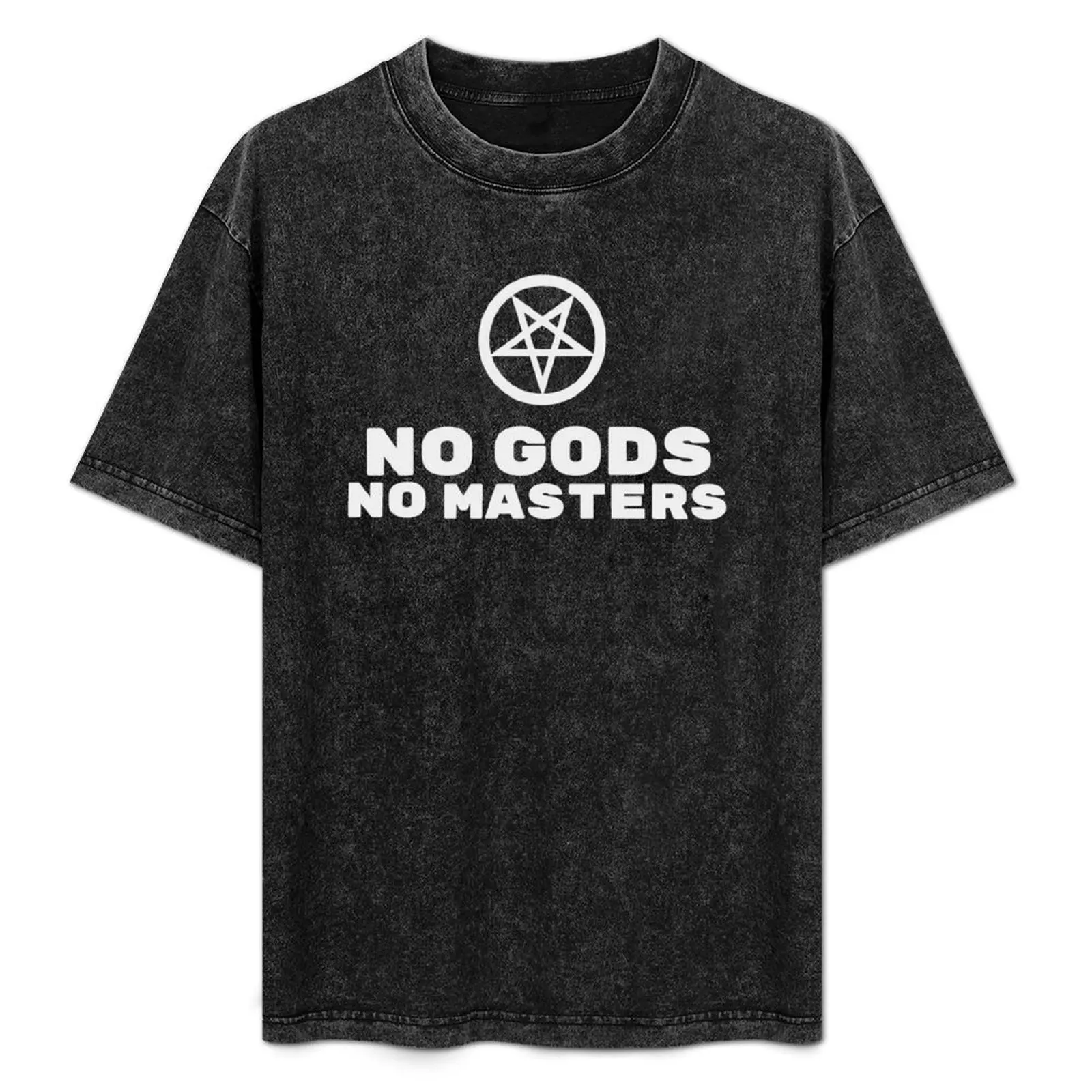

Satan No Gods No Masters T-Shirt Outdoor Working T-Shirt