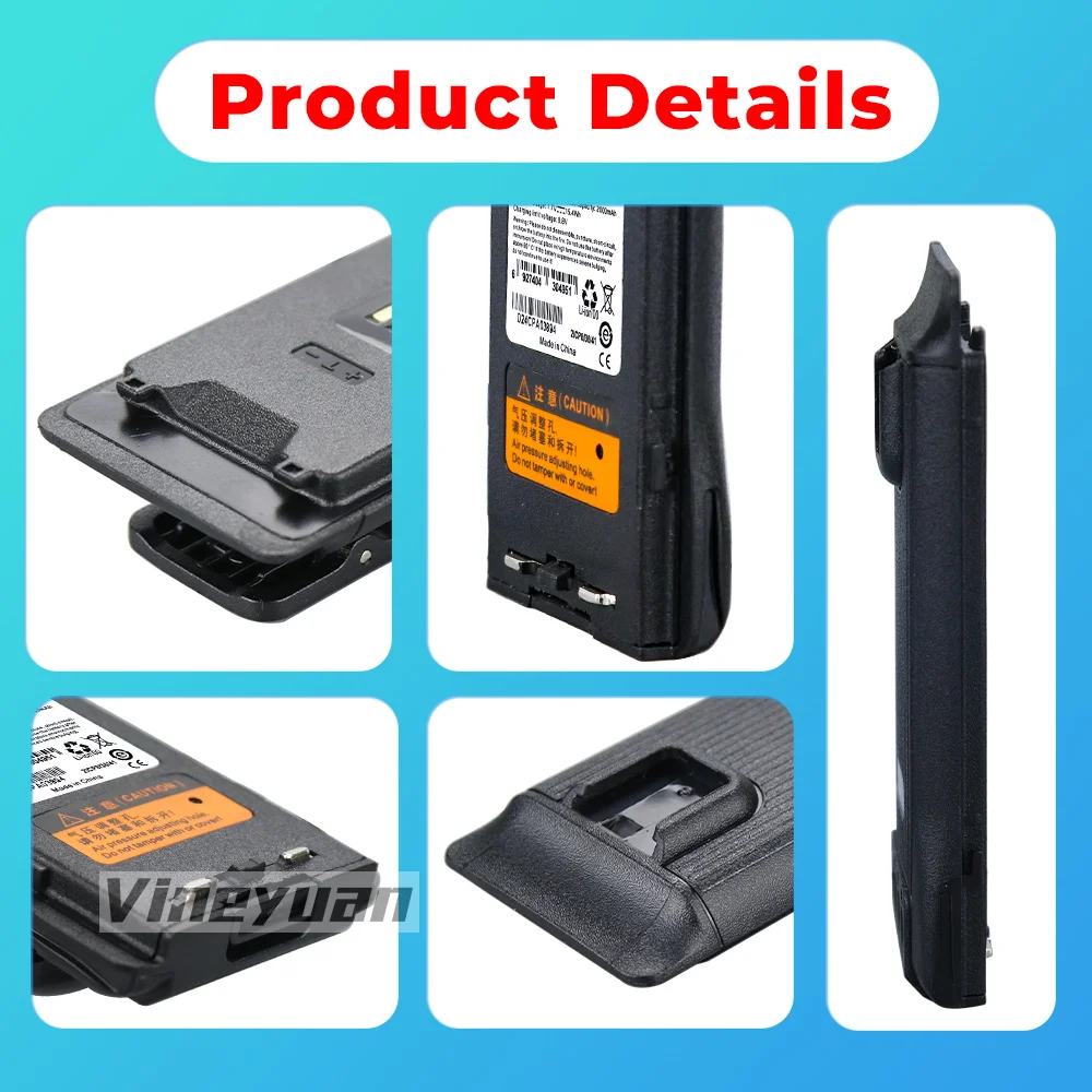 Batteria BL2002 7.7V 2000mAh Per Hytera HP600/HP605/HP602/HP606/HP685/HP682/HP608/HP688/HP686