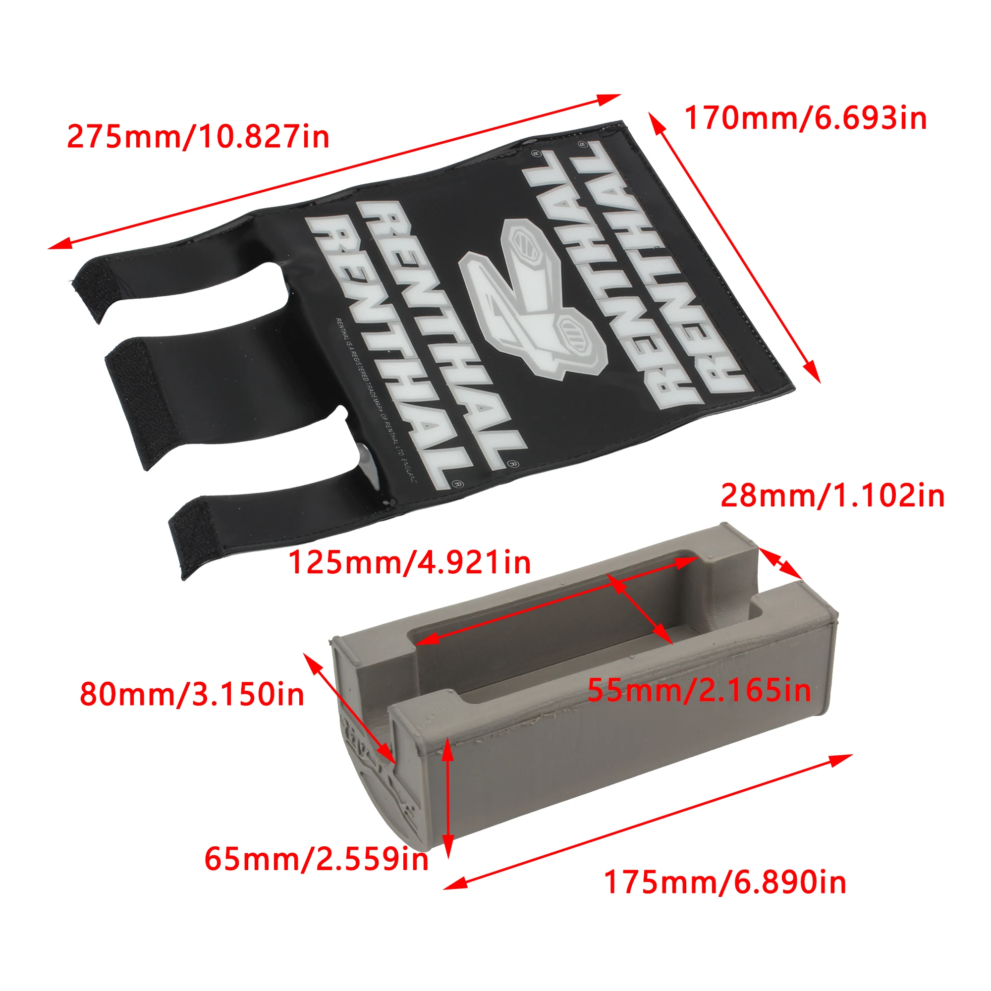ل RENTHAL 1-1/8 العالمي للدراجات النارية المقود مربع الصدر حامي منصات ل KTM ياماها هوندا Husqvarna موتوكروس إندورو #2