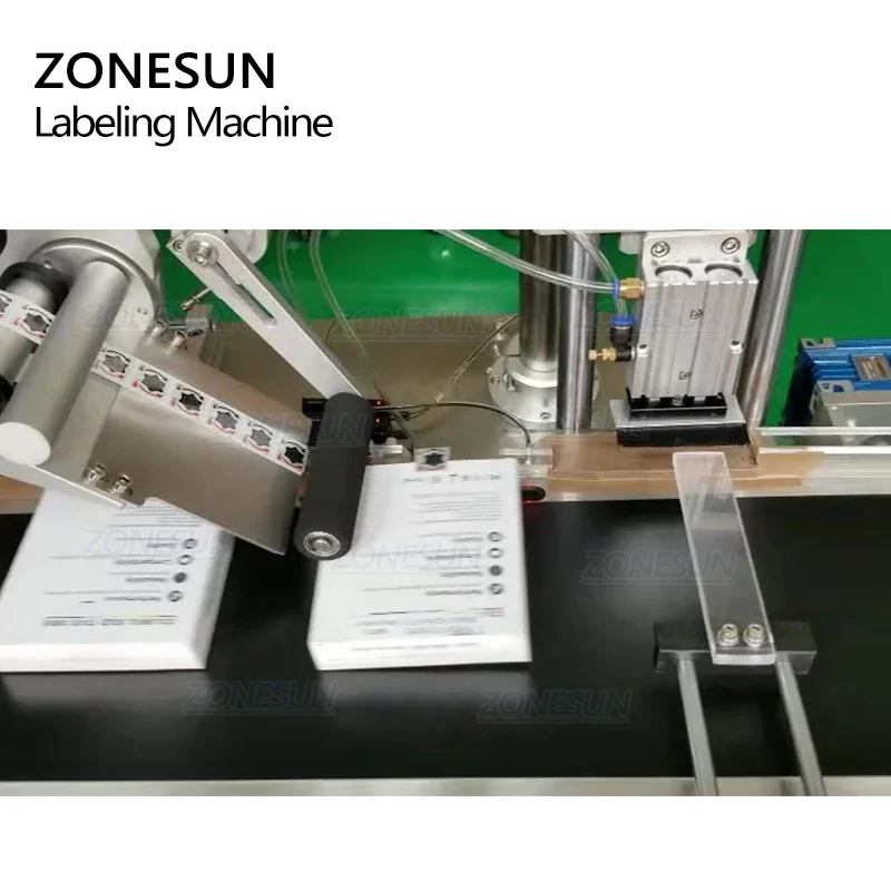 ZONESUN XL-T833 Automatic Box Carton Sealing Folding Corner Adhesive Sticker Packing Labeling Machine Box Sealing Machine