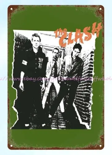 1977 The Clash metal tin sign discount Tin Plaque home decor