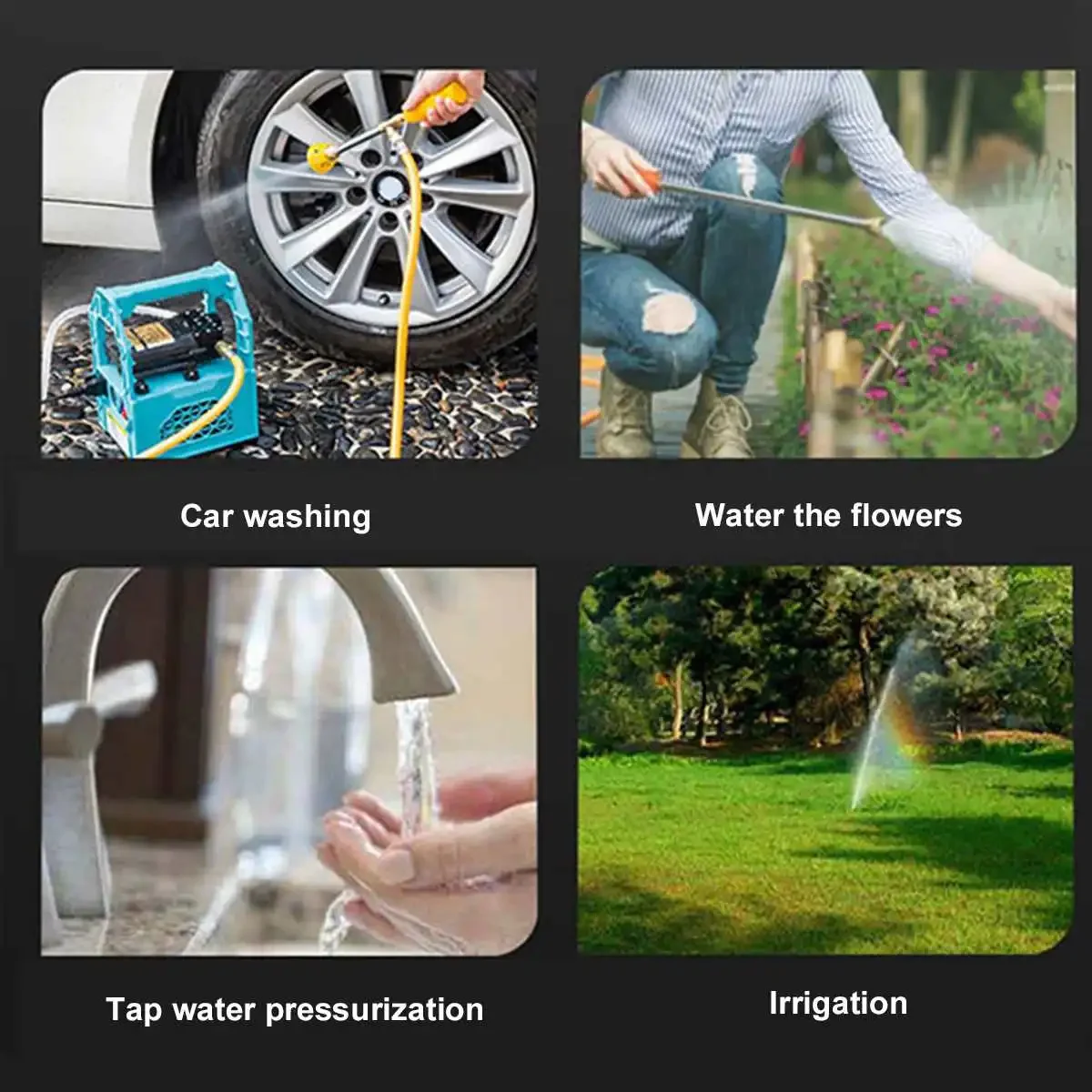 12v DC 130PSI 10-12Lmin Water Pump Agricultural Electric Dual Power Pump Micro High Pressure Diaphragm Water Sprayer Car Wash