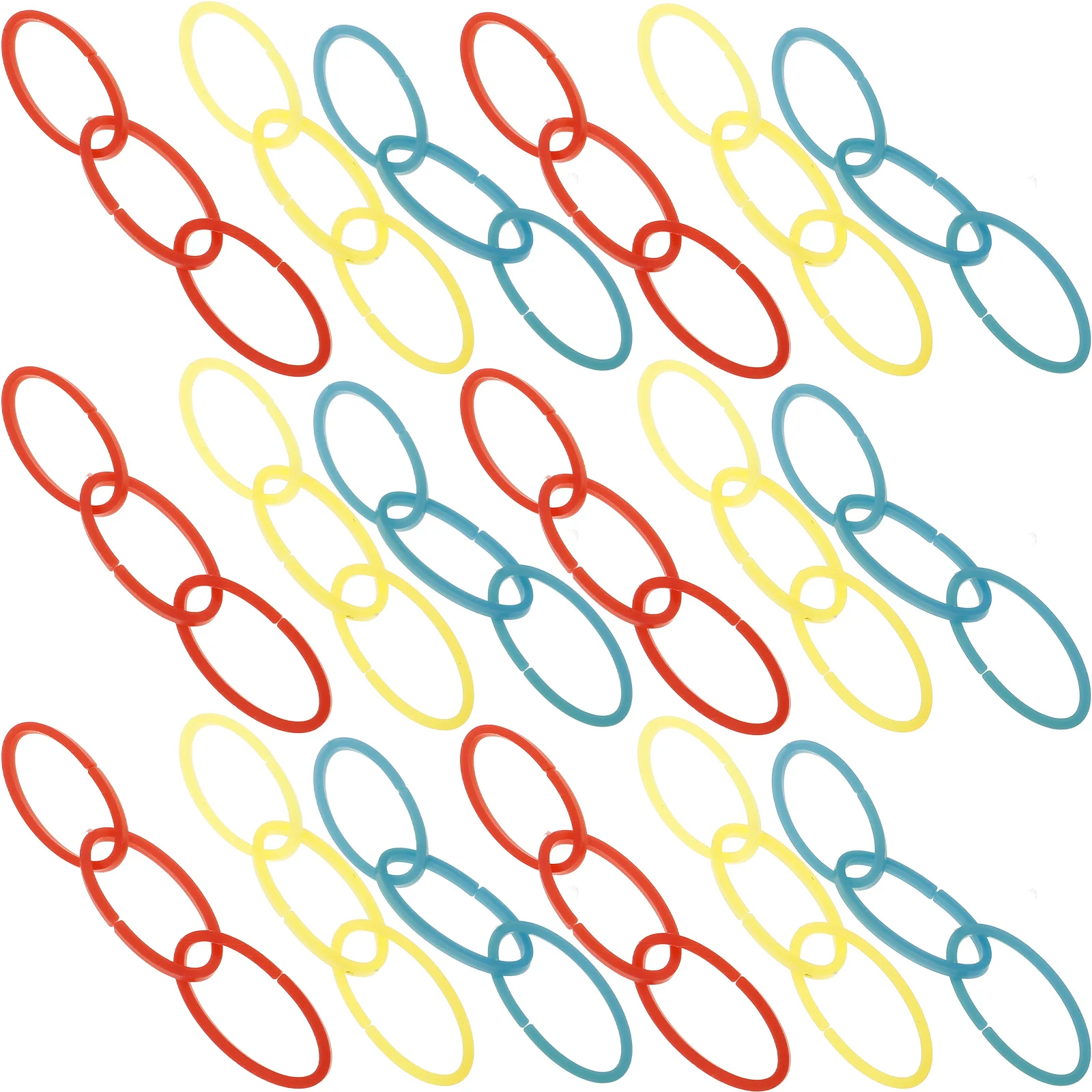 

2 Bags Experimental Link Chain Science Equipment Kids Tools Math Primary School Matl Connection Ring