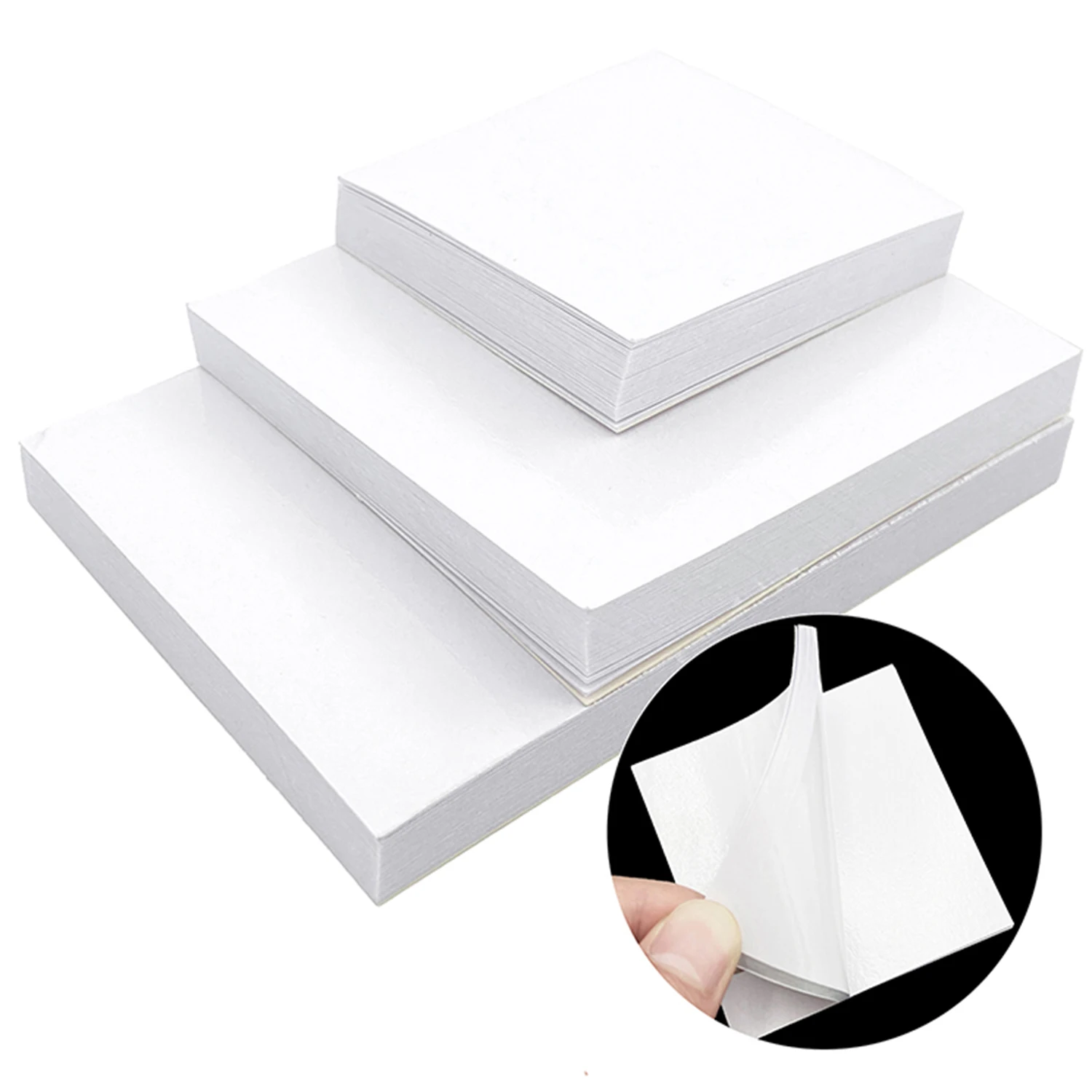 

50 Sheets WELLCK Dental Mixing Pad Thickening White Cementing Paper Laboratory Cement Powder Mixing Paper Consumables 3 Sizes