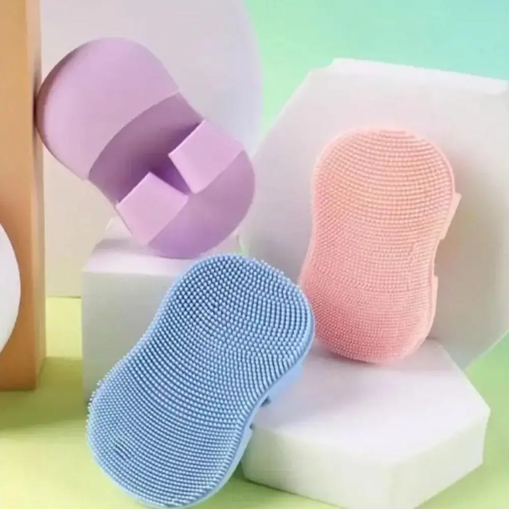 Face Scrubber Mini Facial Brush Silicone Wash Exfoliator Finger Glove Pads Handheld Cleansing Brushes Tool Skin Care Deep Clean