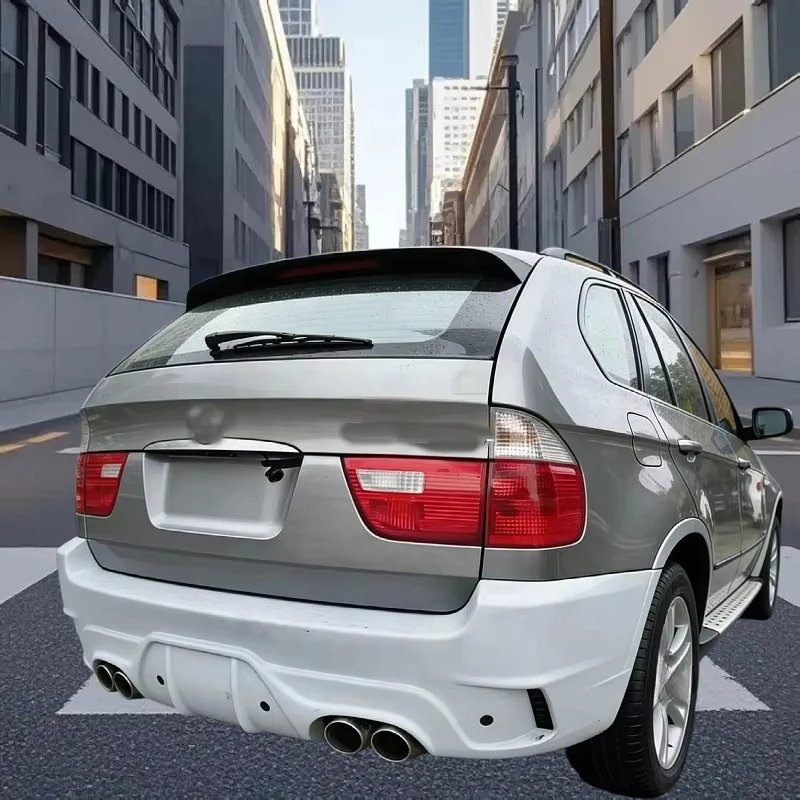 2001-2007 for X5 E53 High Quality New Upgrade for Style Front & Rear Bumpers Body Kit FRP Material Bolt-On