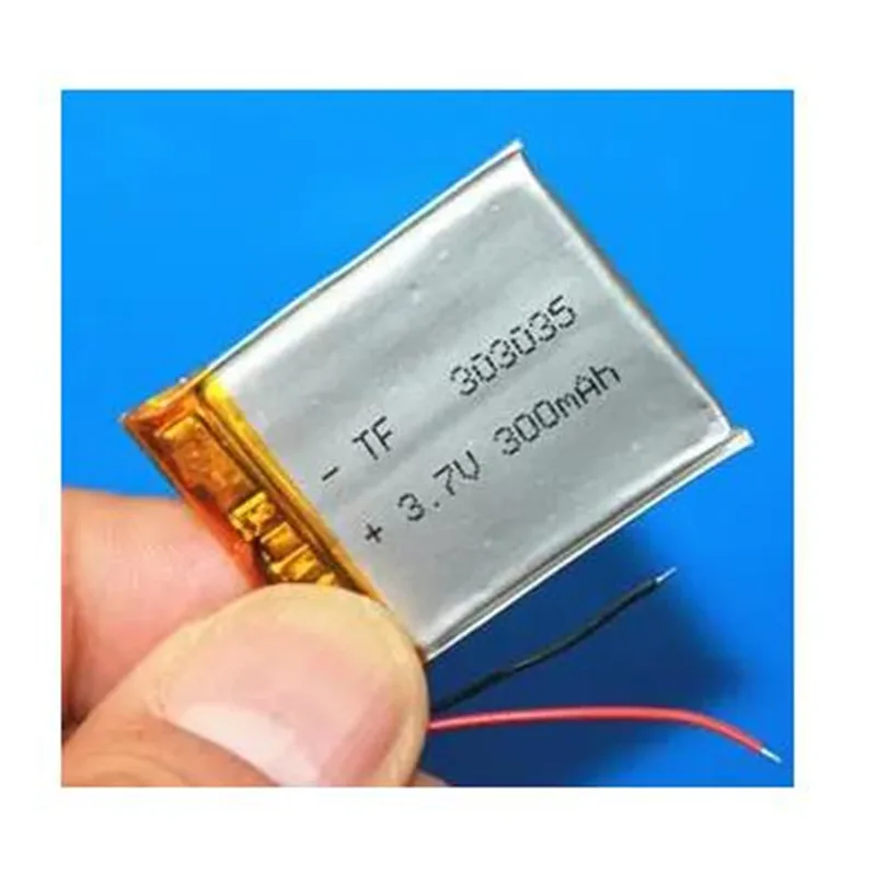 303035 3.7V 300Mah Lithium Polymer Li-po Rechargeable Battery For Mp3 GPS PSP Drive Recorder