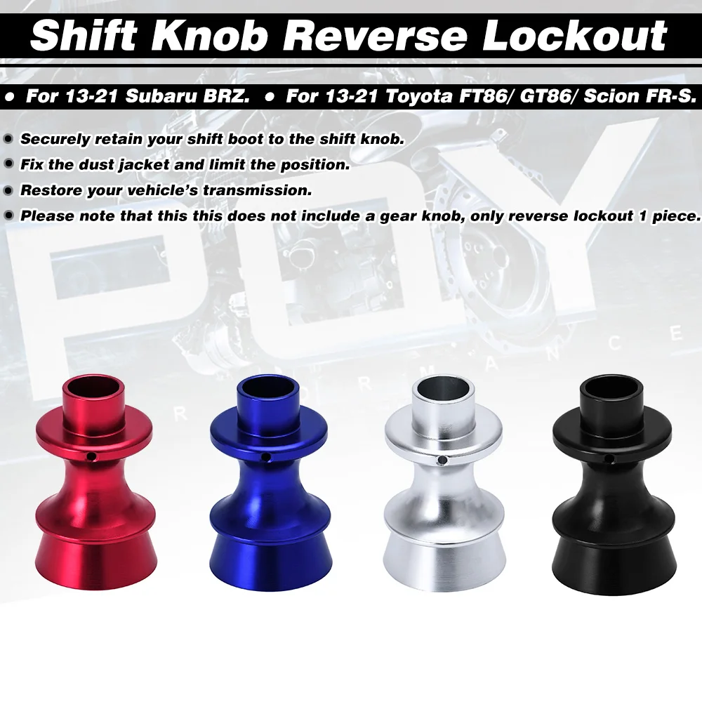 Car Styling Gear Shift Knob Reverse Lifter Up For Subaru BRZ Toyota FT86 GT86 Silver,Red,Black,Blue WX-SKA92