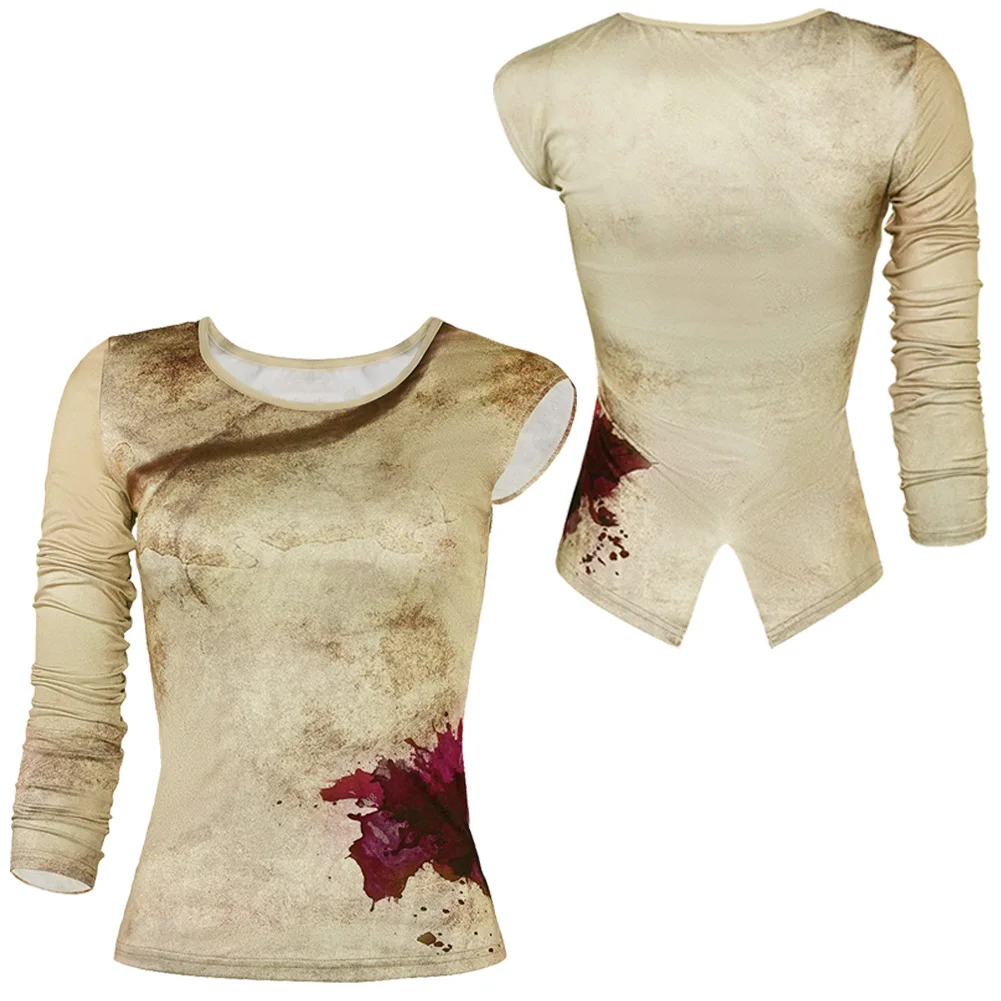 أزياء فوريوسا التنكرية للنساء ، تنكر للهالوين ، بدلة علوية ، ملابس للكبار ، قميص خيالي ، ملحمة ماكس ، فيلم ، Furiosa ،