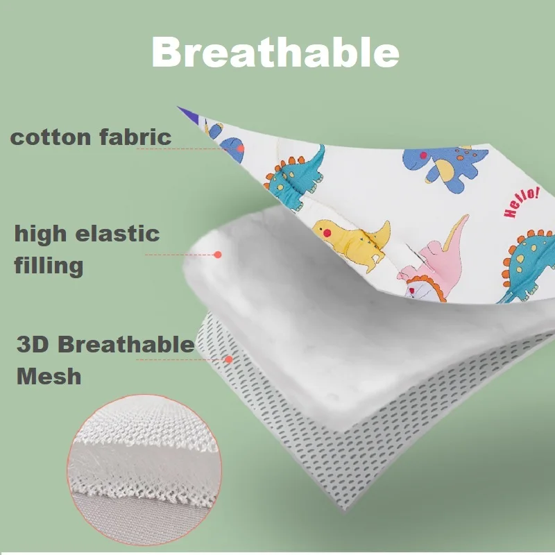 Baby Stroller Seat Cushion Kids Cotton Seat Pad Breathable Prams Mat Pushchair Soft Mattress Infant Pad Stroller Accessorie
