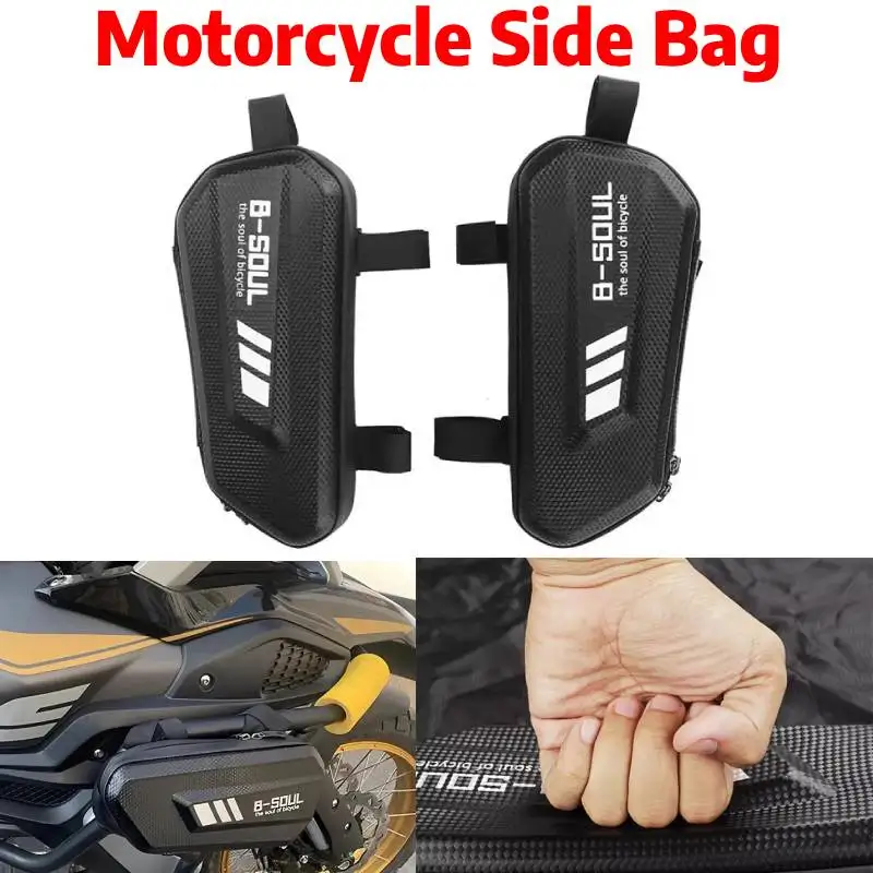 

Motorcycle Side Bag Large Capacity Side Pocket E-bike Waterproof Hard Shell Mountain Bike Hanging Bag Triangle Pouch Saddle Bag