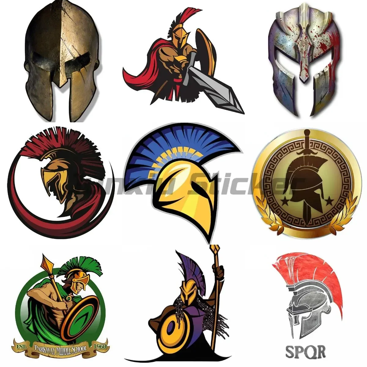 

personalise Art Spartan Helmet Decal Sticker Car Stickers Bathroom Window Truck Decals customizable