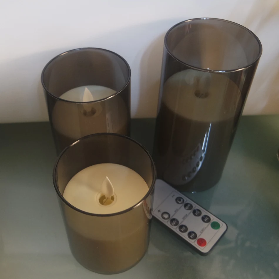 Rechargeable Flameless Pillar Candles 6