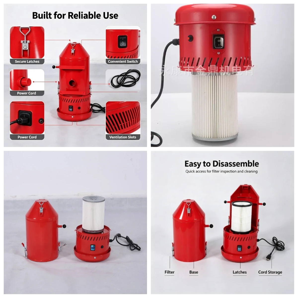 Suitable for multifunctional vacuum cleaners, advanced dust collectors, sandblasting machines with dust removal systems