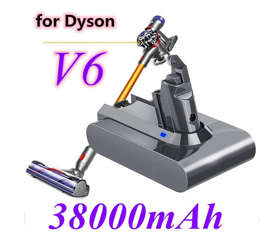 

Литий-ионный аккумулятор Dyson dc62, 38000 мАч, 21,6 в, для пылесосов Dyson V6 DC58 DC59 DC61 DC62 DC74 SV07 SV03 SV09