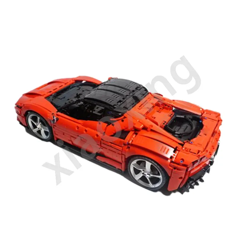 Voiture de sport classique 42143 même série MOC-143397 nouvelle voiture de sport 1:8 4549 pièces nuits de construction modèle cadeau de jouet d'anniversaire pour enfants