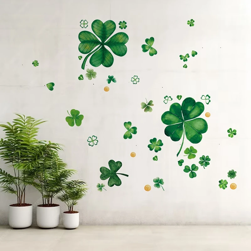 New St Patricks Day Decorations Stickers, St. Patrick's Day Window Clings Decor