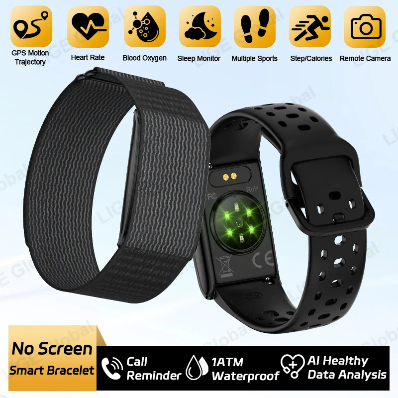 

LIGE GPS Спортивный Фитнес Смарт-Браслет AI Здоровый Анализ HRV Напоминание о вызове Артериальное Давление Смарт-часы Шагомер Электронный Браслет