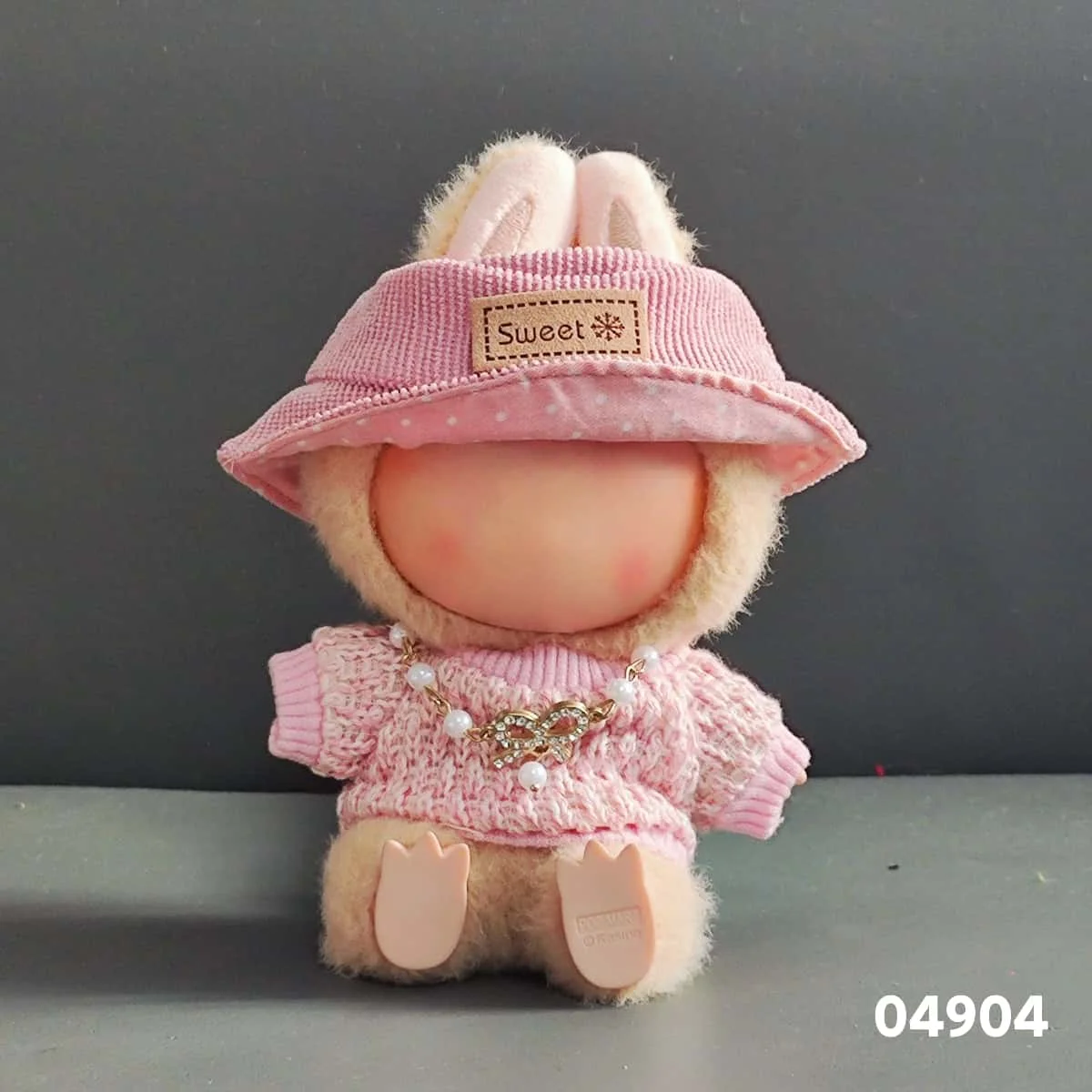 Miniso 17cm Mini Plush Doll Clothes Accessories for Korea Kpop EXO Labubu Idol V1 V2 Sweater Outfit Set Gift