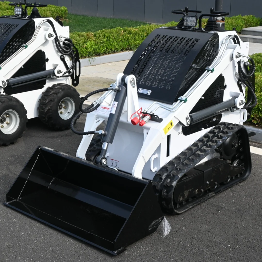 

Euro 5 EPA Kubota Дизельный мини-погрузчик с бортовым поворотом, 400 кг, газонокосилка с лесным мультером