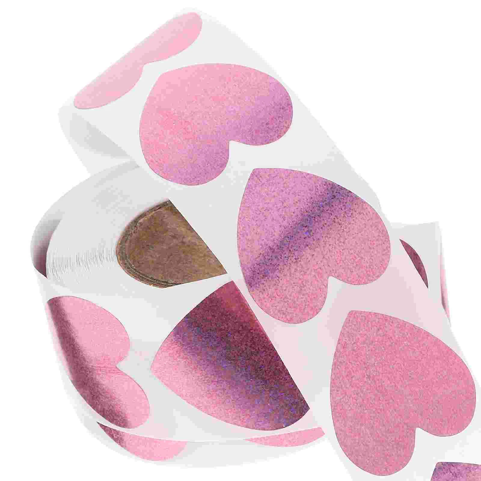 500 Pcs Tanning Stickers Soccer Heart for Pvc Labels Self-adhesive Decals Woman