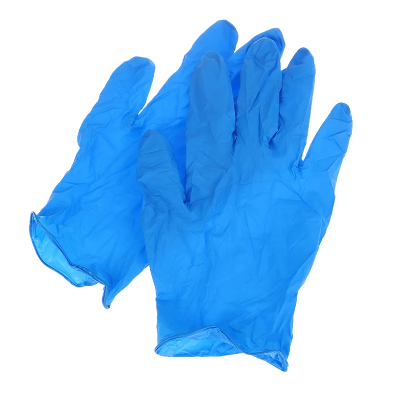 1 par de guantes desechables de nitrilo, limpieza del hogar, industria del coche, jardinería, cuidado de mascotas, cocina, trabajo, guantes para teñir el cabello, herramientas