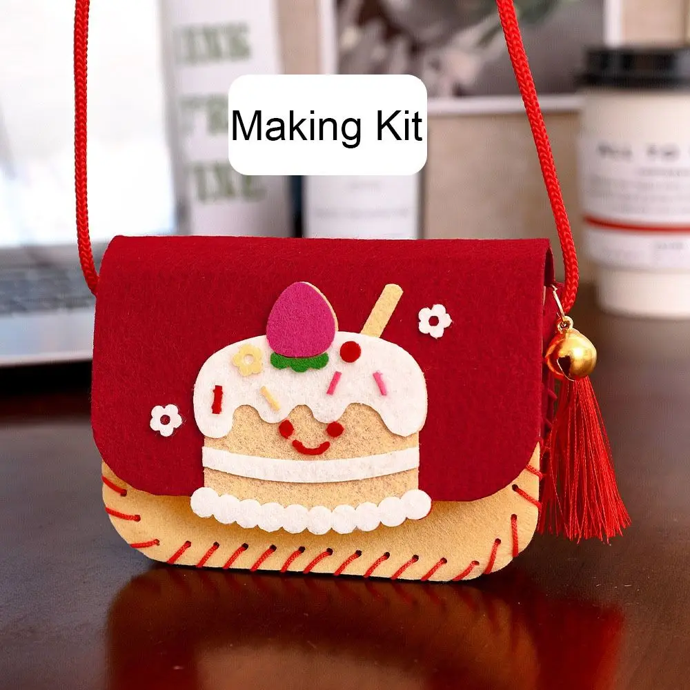 

Gift Felt Felt Bag Making Kit Cartoon Sewing Toy Crossbody Bag Crafts Art Kindergarten Handmade Bag