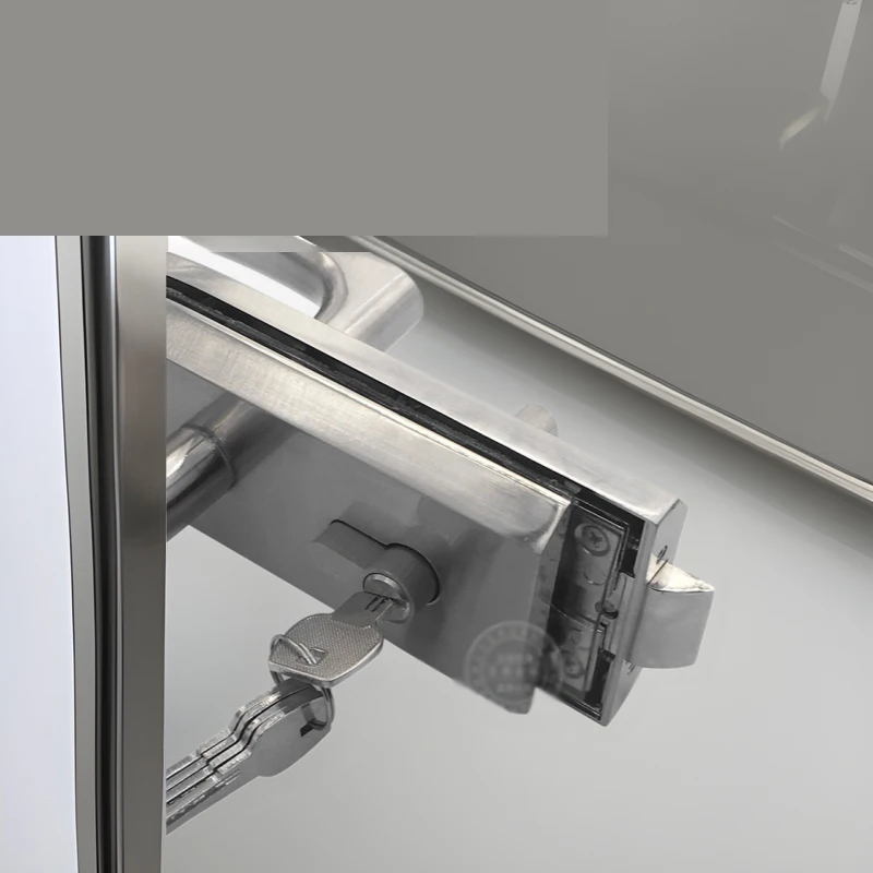 

Office Partition Glass Door Lock Single Side High Partition Horizontal Lock for Sliding Glass Doors And Single Opening Doors