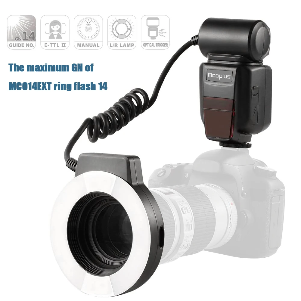 

Mcoplus TTL Macro LED Ring Flash Speedlite for Canon Nikon 5DII 5DIII 6D 7D 60D 70D 700D 650D D5300 D3200 D750 D850 D800 D5600