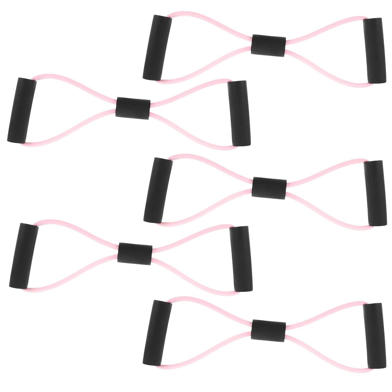 5 Pcs Fitness Equipment Resistance Band Chest Shaping Drawstring Exercise Bands