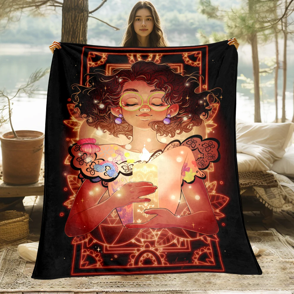 Encanto,Magic Cartoon HD Art Print Blanket.Warm and Comfortable Flannel,Sofa,siesta,Bed,Chair,Gifts,Picnics,Trips,Camp,Blankets.