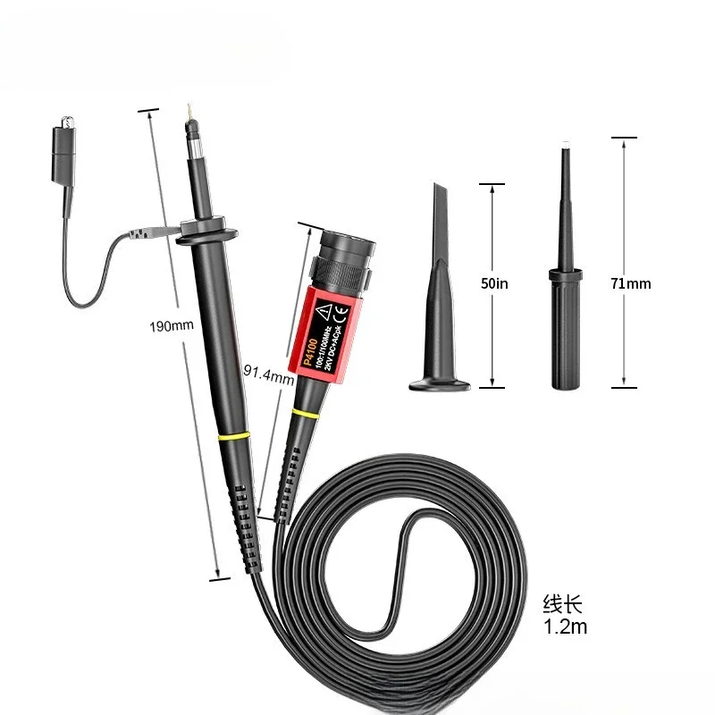 P4100 100:1 withstand voltage 2KV 100MHz oscilloscope high voltage probe