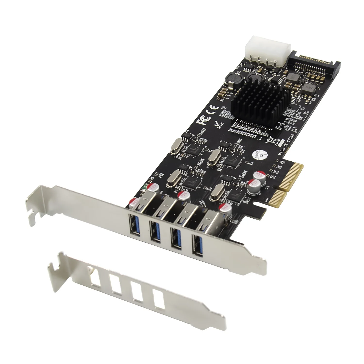 

PCIe X4 USB3.0 4 ports USB3.0 Expansion card 20Gt/S 5G/CH NEC720202 Chipset usb3.2 win10 pci-e transfer