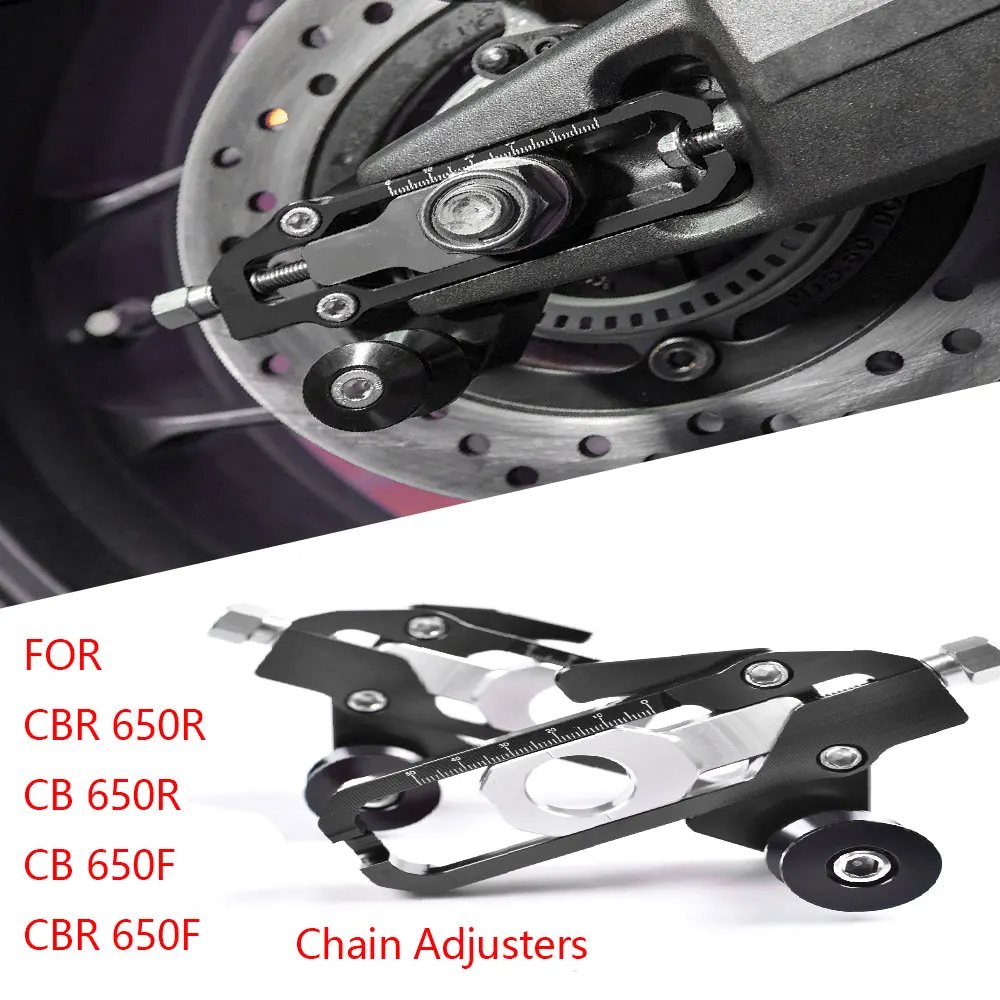 

For Honda CB650R CBR650R 2019 2020 CB650F CBR650F 2014-2016 CB CBR 650R 650 R Chain Adjusters with Spool Tensioners Catena