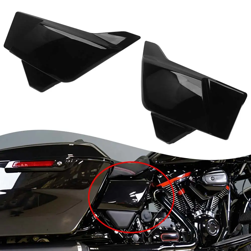 

Боковые накладки на аккумуляторную батарею для мотоциклов Harley Touring Road Street Glide CVO/SE ST Ultra FLTRX FLHX 2023-2025, цвет Vivid Black