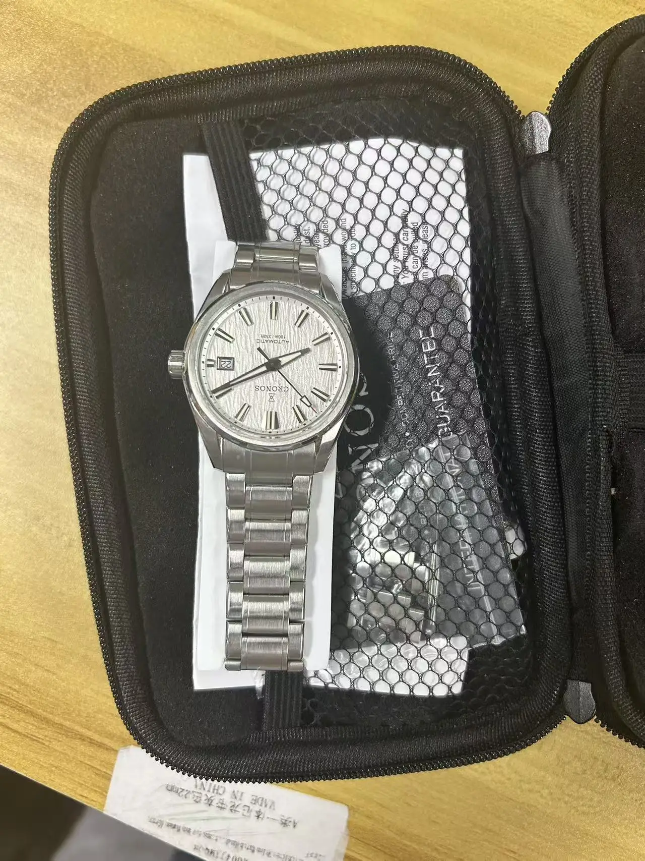 Relógio masculino Minor Flaw Cronos L6037M PT5000
