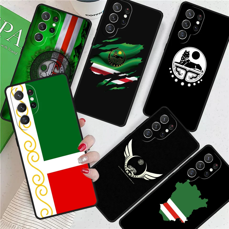 

Chechen Coat Of Arms For Samsung Galaxy S24 Ultra S21 S22 S8 S9 S10E Note 10 20 Plus FE S23 Phone case Cover Coque