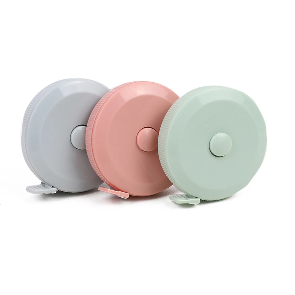 Fita métrica portátil, régua de couro macio de estudante, medição de peito de cintura de perna de três circunferências, régua de roupas