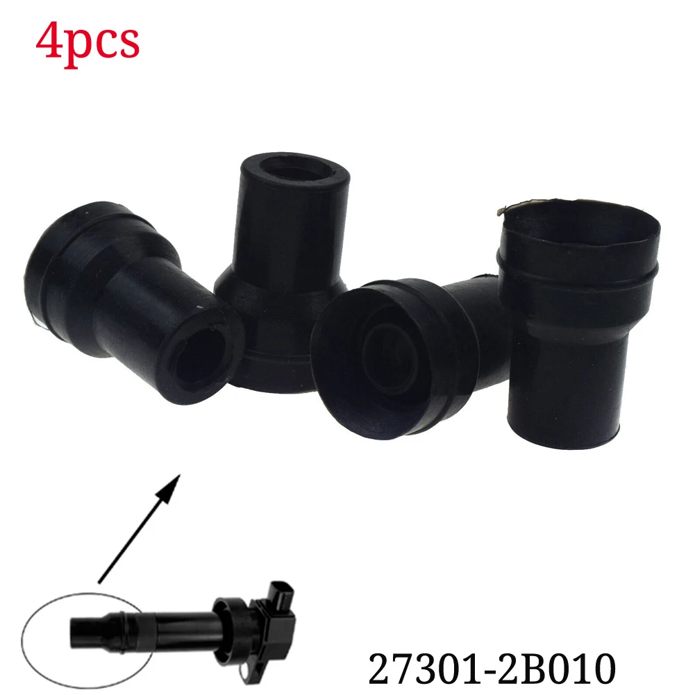 4pcs Sparkplug Cap Connector Ignition Coil Rubber For Kia For Hyundai 27301-2B010 Coil Sheath Car Accessories