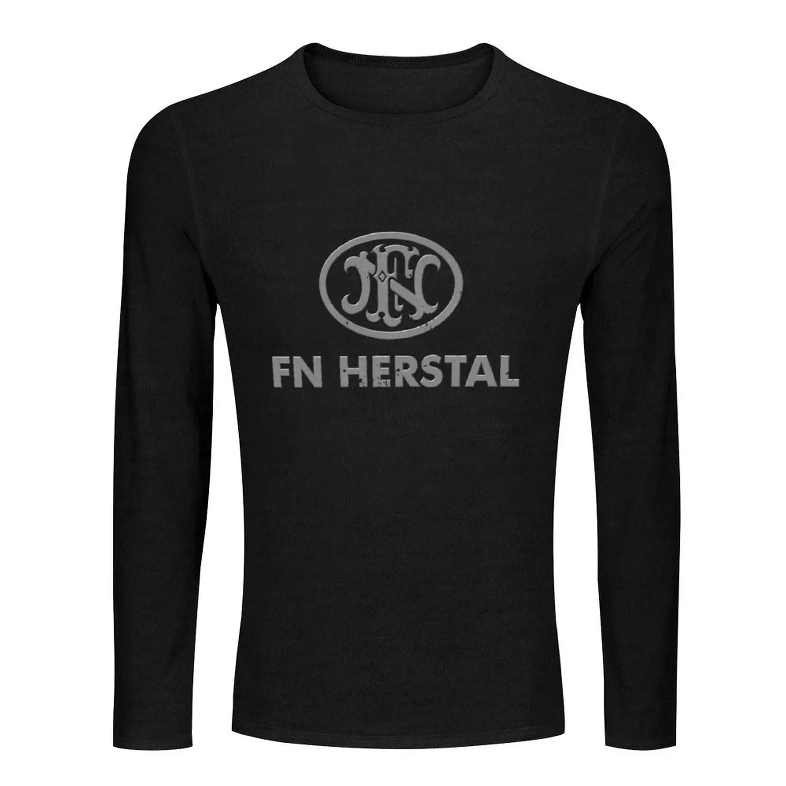 FN Herstal logo Long T-Shirt plus size tops custom t shirt aesthetic clothes mens champion t shirts