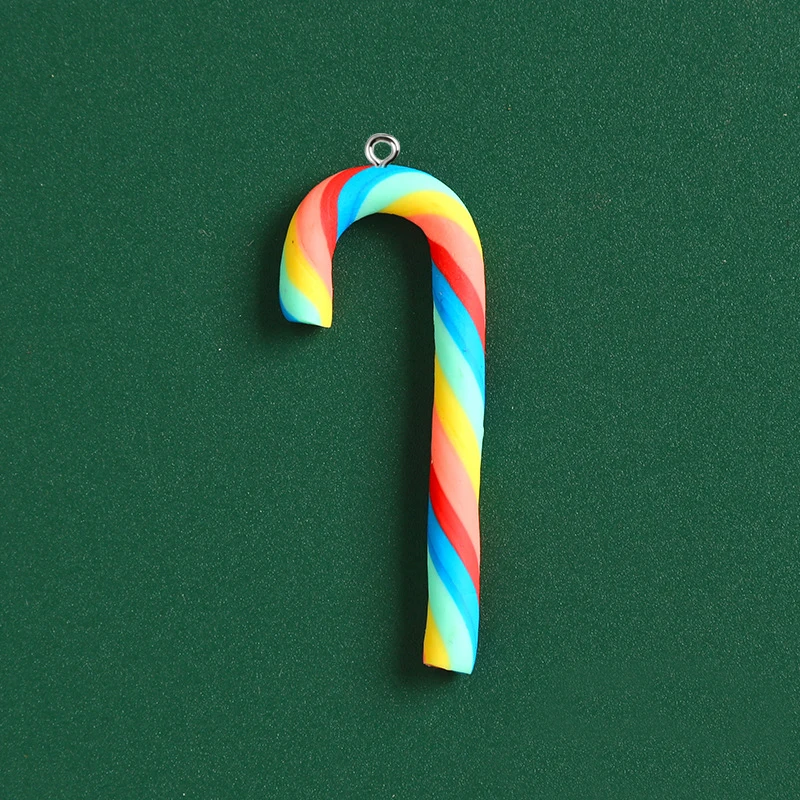 10pcs Cute Clay Christmas Pendants Charms Resin Pendant For Jewelry Making Accessories DIY Earrings Necklace Keychain - view 5