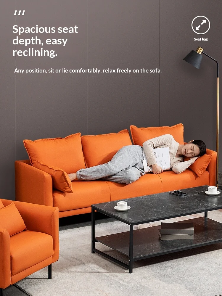 #Cat Paw Fabric Scratch-Resistant Nordic Simple Design Sofa For Apartment Living Rooms