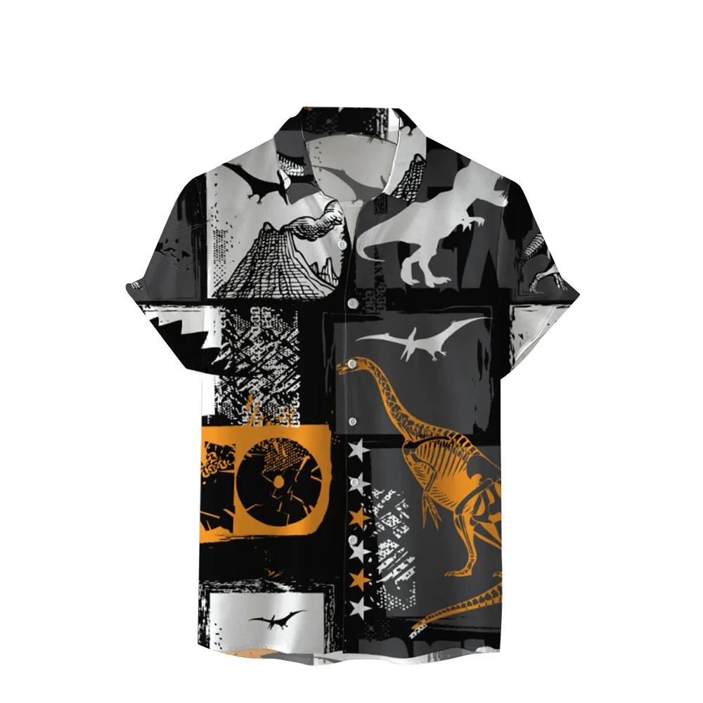 Camisa havaiana impressa em 3D para homens e mulheres, Homwears grandes, camiseta casual, roupas vintage, verão, 2023