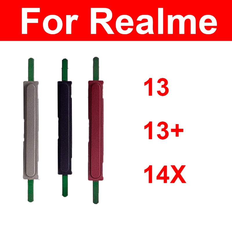 

Кнопки регулировки громкости для Realme 13 13 Plus 14X 4G 5G, кнопка громкости вверх и вниз, боковая клавиша, запасные части для ремонта