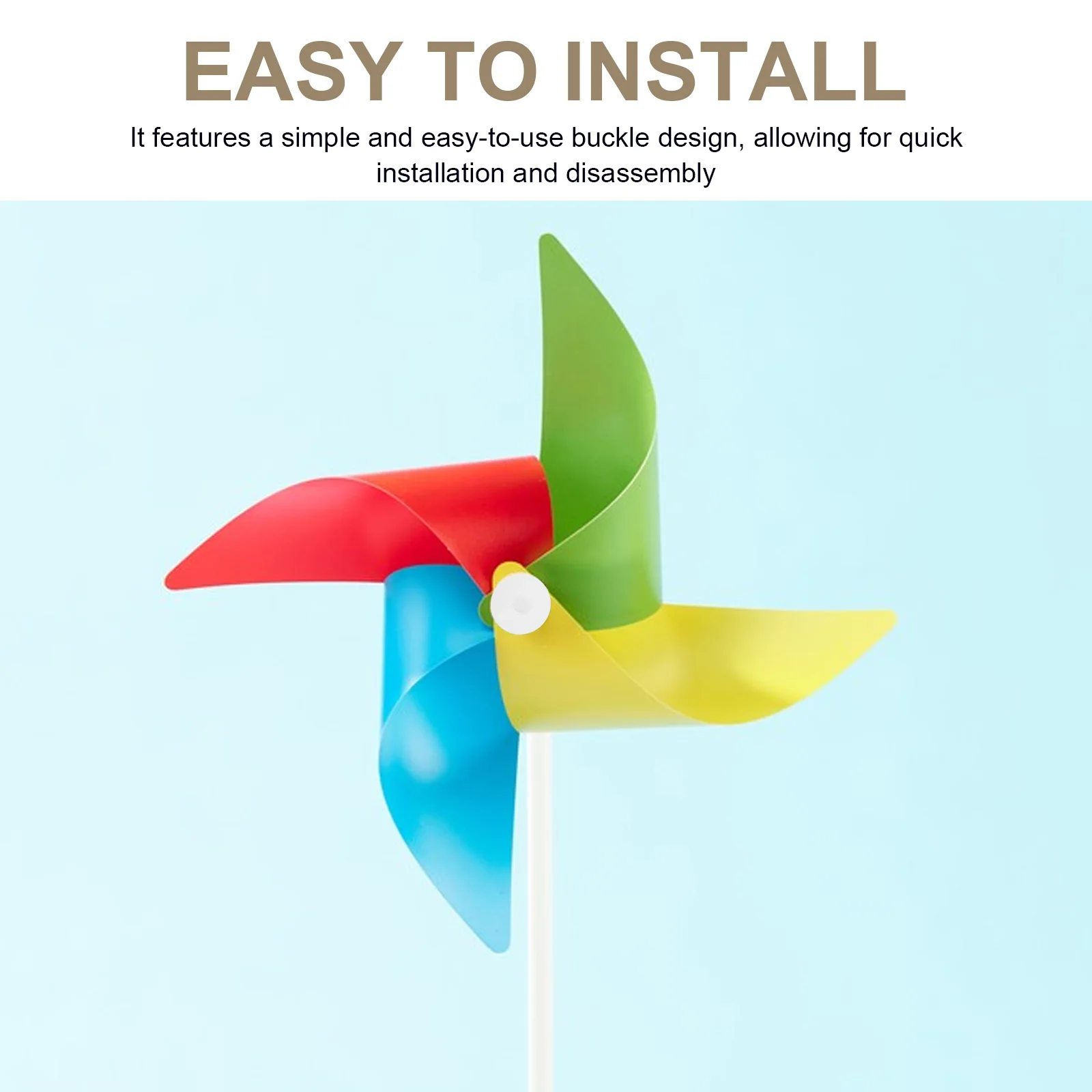 

50pcs Windmill Buckle Durable Plastic Reliable Use Stable Longevity Quick Installation Disassembly Various Assemblies