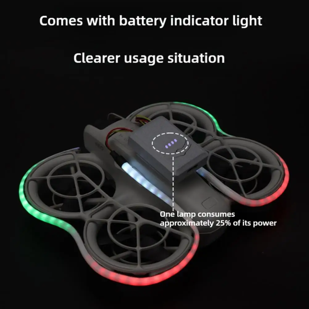Drone LED Light Strip For DJI Neo/AVATA2 Luminous Night Safety Flight Light Strip Colorful Light Strips For DJI Drone Accessorie